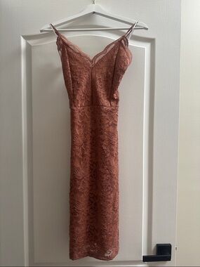 rose gold pencil dress Rose Gold Long A-Line Formal Prom Dress 4226 Rose Gold / XSmall main image 1